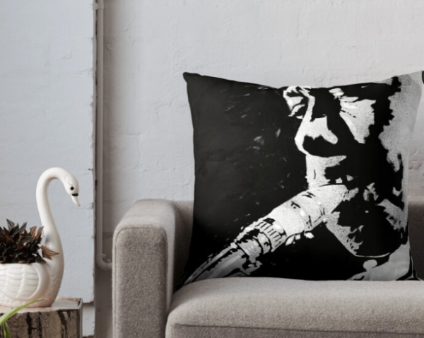 Charlie Parker Saxophone Jazz - Throw Pillow – Image 4