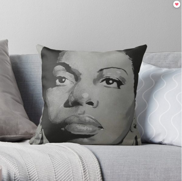 Nina Simone - Lady Jazz - Music and Charisma Throw Pillow